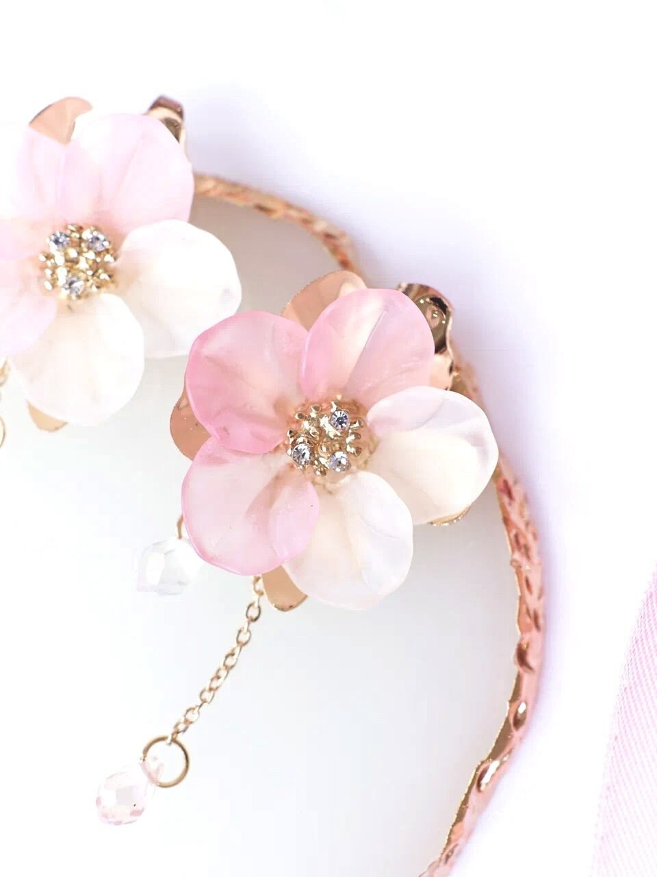 Glowing Romantic Japanese Sakura Stud Earrings Magic Bloom | Etsy
