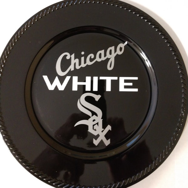 Chicago White Sox plate, sports, baseball, teams, Chicago, sports lover, fan, retirement gift, birthday gift, grandparents/father gift