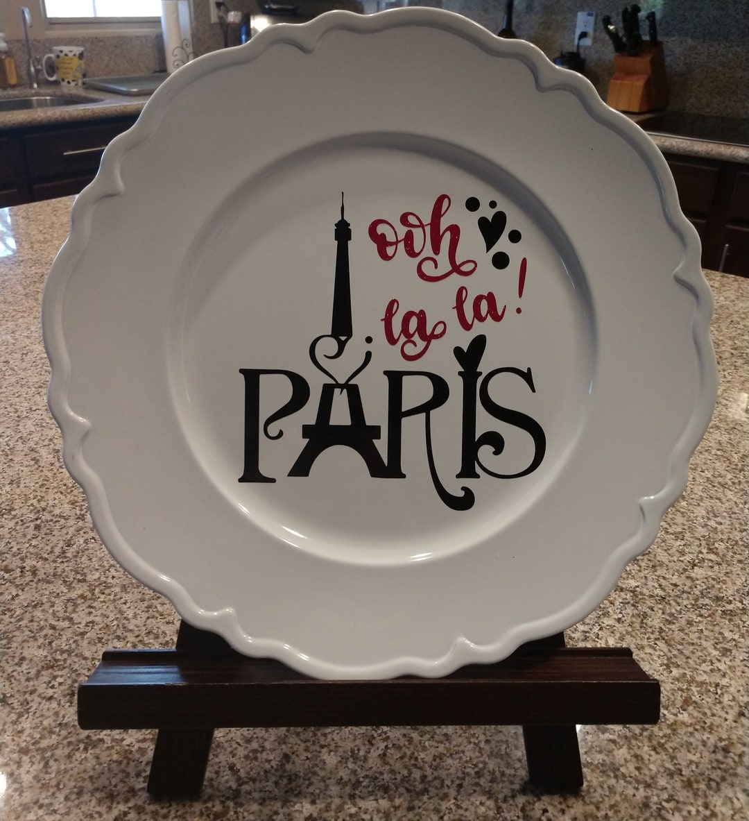 Paris Plate Plates Paris France Home Decor French Decor Etsy
