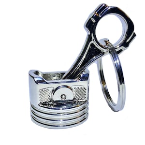 Metal Alloy Engine Car Parts Piston Keychain Keyring Keyfob Key - Foto 12