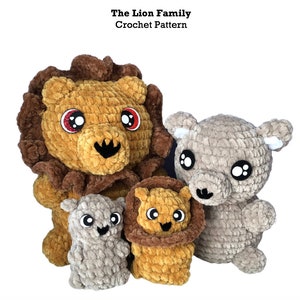 Lion Family Crochet Pattern