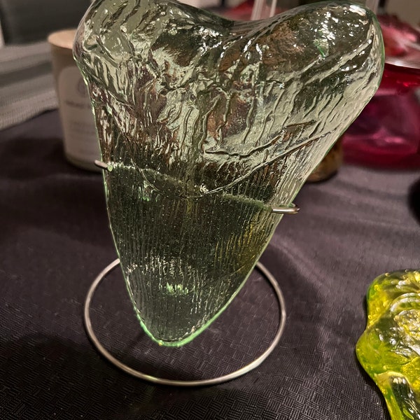 Uranium Glass Megalodon Tooth (crystal green)