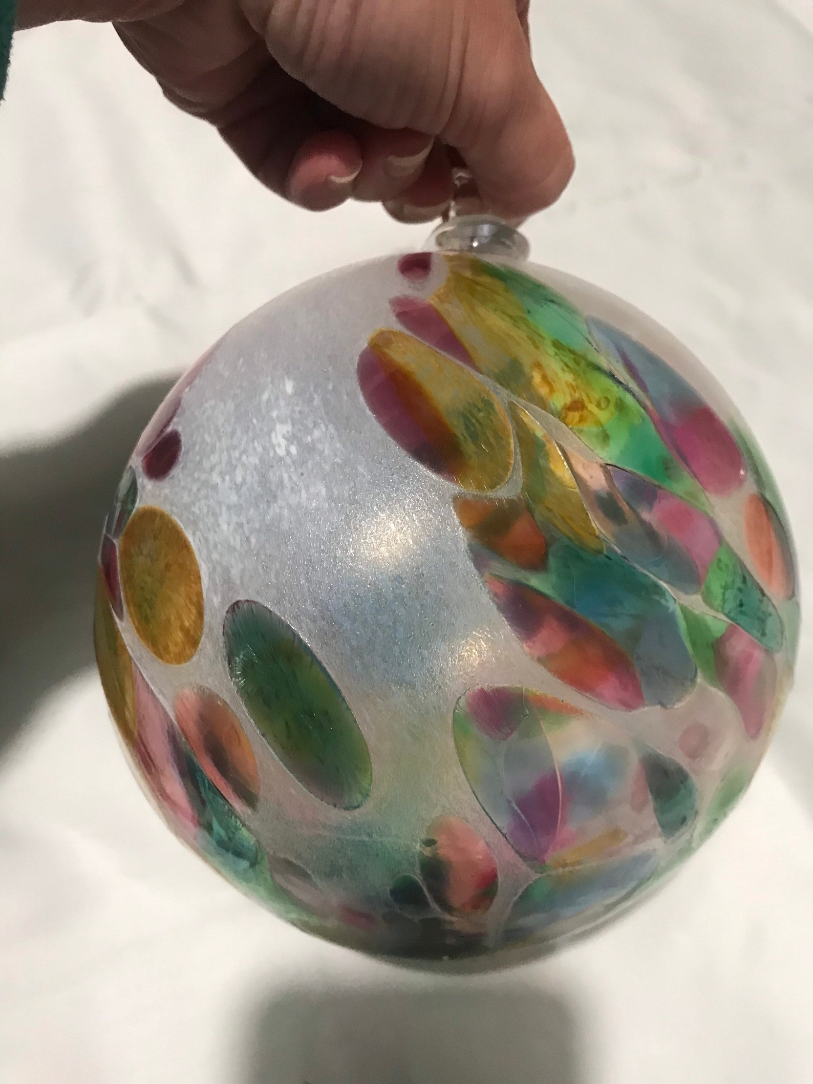 Hand Blown Glass Witches Ball Etsy