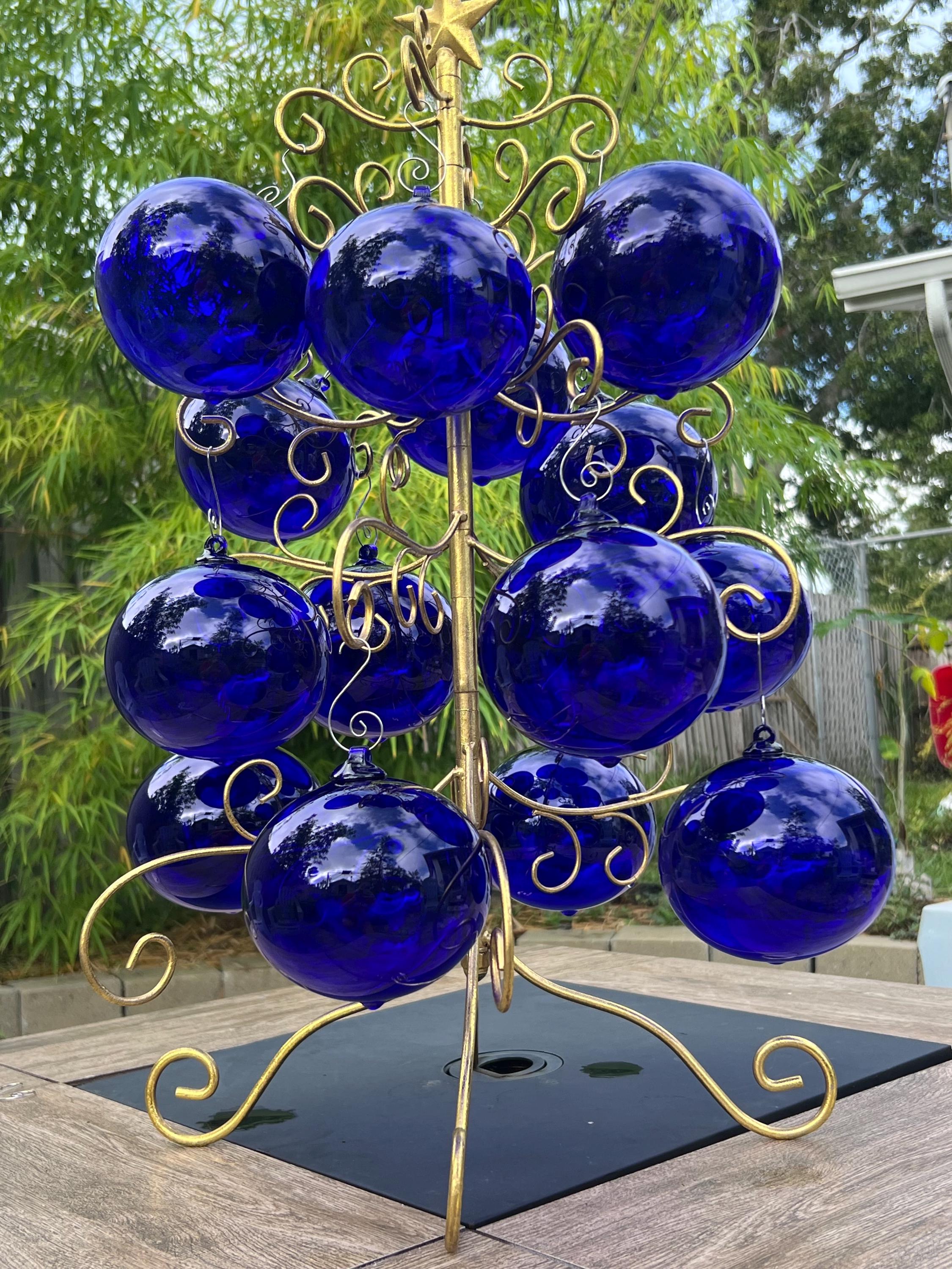 Cobalt Blue Christmas Decor