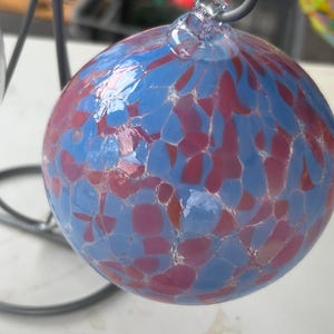 Hand Blown Glass Ornaments (Cotton Candy)