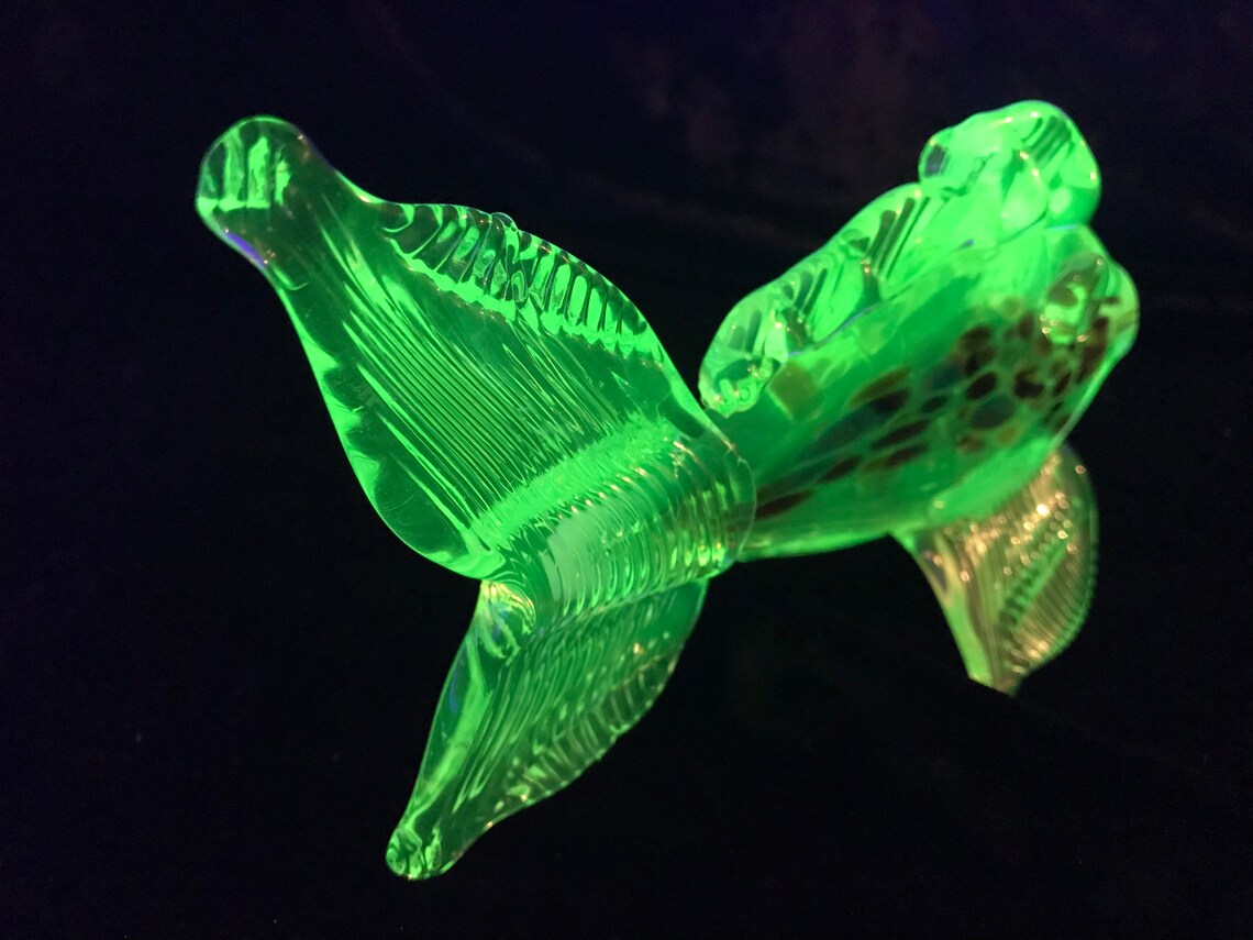 Uranium Mini Glass Fish Multi Colored Etsy