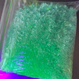 Relaves de vidrio de uranio azul 1 lb