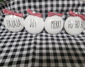 Farmhouse christmas ornaments