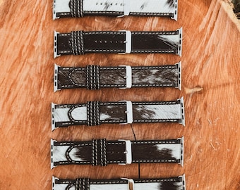 Genuine Cowhide Western Apple Watch Band Accessories