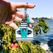 Custom Resin Western Print Ear Tag Keychains, Western Keychains 