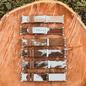 Genuine Cowhide Western Apple Watch Band Accessories