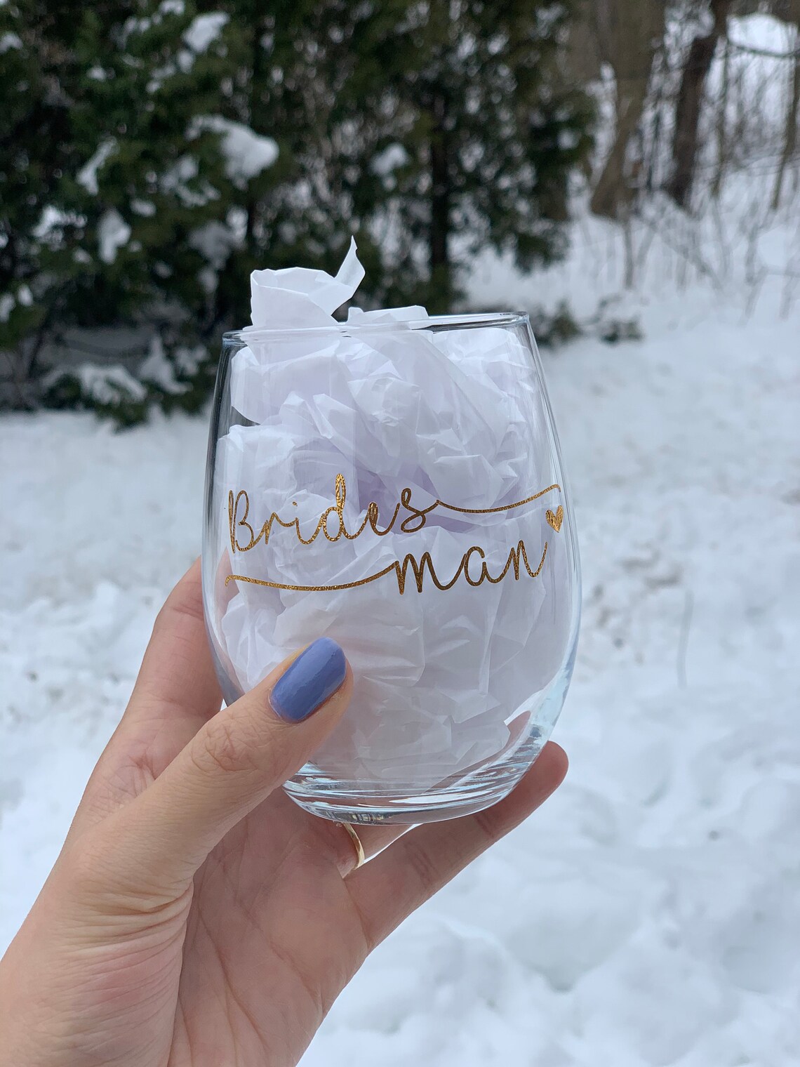 Custom Bridal Party Wine Glass DECAL Bride/maid of Etsy