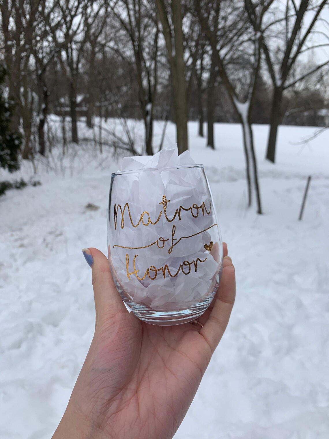 Custom Bridal Party Wine Glass DECAL Bride/maid of Etsy