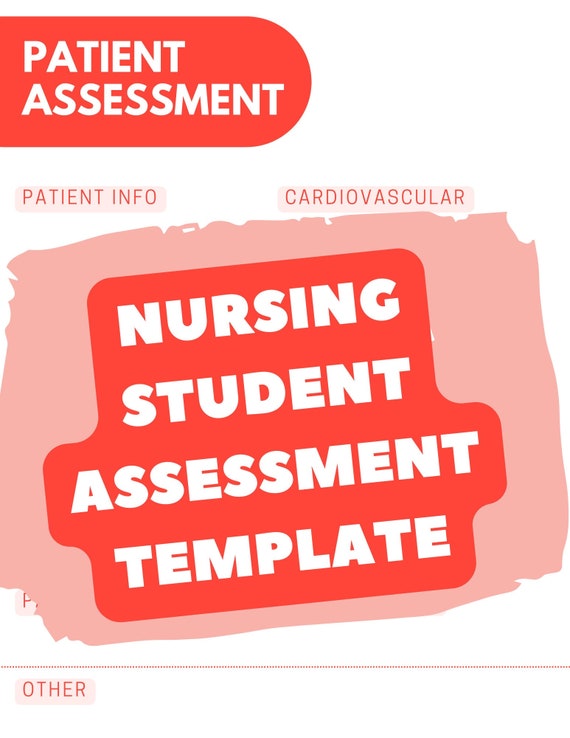 Nurse Assessment Template - Etsy