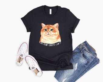 Katzenhaare T-Shirt Katze Mama Geschenk Katze Papa Geschenk für Katzendame Katzenliebhaber Shirt Katzenhaar T-Shirt