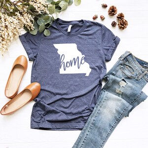 Missouri Home Shirt,  Missouri Tshirt, Missouri Shirt, Missouri Gifts, Gift for Her, State Shirt, Missouri T-Shirt, Cute Missouri Shirt