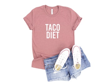 Taco Diet Shirt |  | de chemise Taco chemise alimentaire | T-shirt Taco pour hommes | Drôles chemises | Taco mardi | Chemise mexicaine