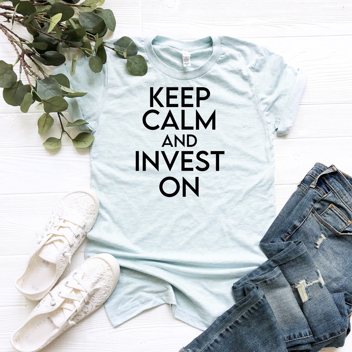Keep Calm and Invest On Shirt Gift for Investor Gift for | Etsy