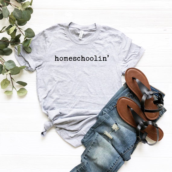 Homeschoolin' Typewriter Font Shirt, Homeschool Mama Shirt, Homeschool Shirt, Homeschooling Mom, Back to School Shirt, Mother’s Day