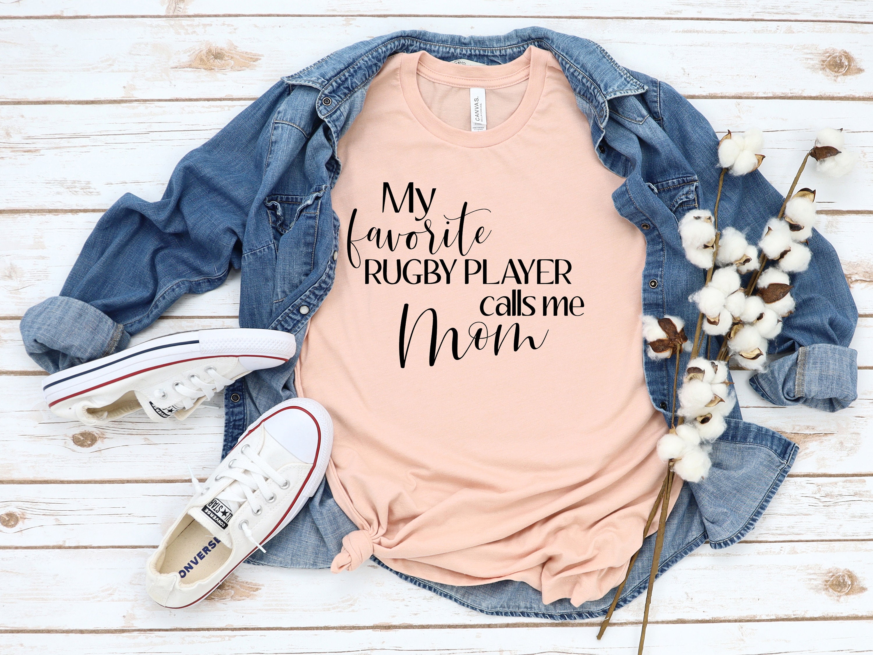 My Favorite Rugby Player Calls Me Mom Cute Gift T Shirt My Favorite Rugby Player Calls Me Mom Cute Gift T Shirt