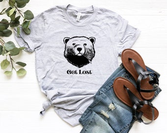 Get Lost Shirt | Camping Tee | Backpacking | Adventure Tee | Mountains