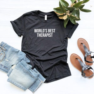 Chemise de thérapeute du monde, chemise de thérapie, sensibilisation à la santé mentale, chemise de psychologue, chemise de conseiller