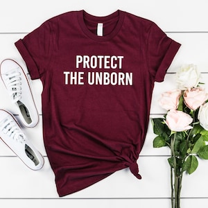 Protect the Unborn Shirt, Pro Life Tee, Christian Tshirt, Choose Life