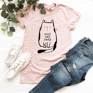 Cool Cat Lady Shirt Gift for Cat Mom Gift for Cat Lady Funny Cat Lady Tees Cat Lover Gift Tee Cat Shirt Kitty Kitten T Shirt Cat Lover