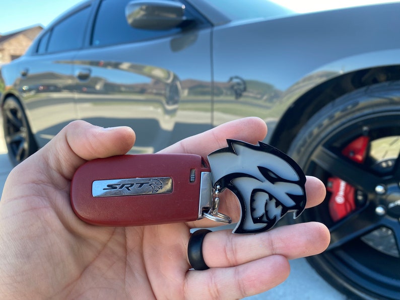 Hellcat Charger Challenger Trackhawk Acrylic Keychain Etsy