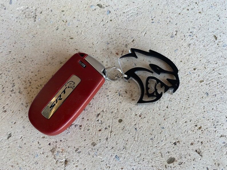Hellcat Charger Challenger Trackhawk Acrylic Keychain Etsy