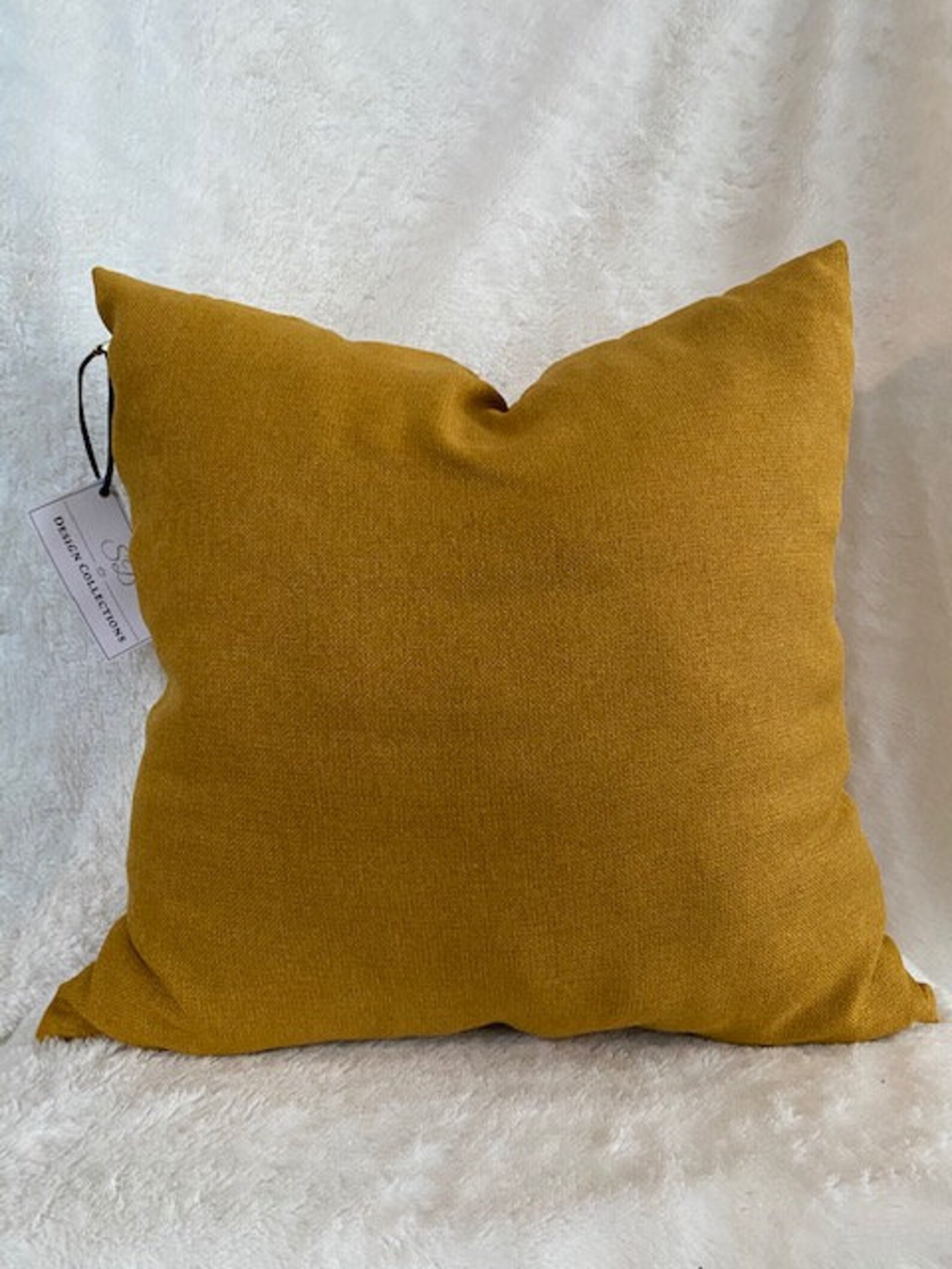 Solid Mustard Pillow Mustard Pillow Polyester Pillow Etsy