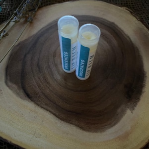 Lip Balm Unscented | Tallow + Honey + Beeswax + Shea | Nourishing & Hydrating Lip Moisturizer