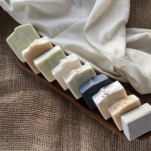 Set de regalo de jabón natural artesanal / Lote de cinco jabones
