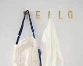 Personalized Letter Gold Hooks, Brass Coat Hooks For Home Entryway Decor,Brass Coat Hanger Organizer, Ideal Home Gift