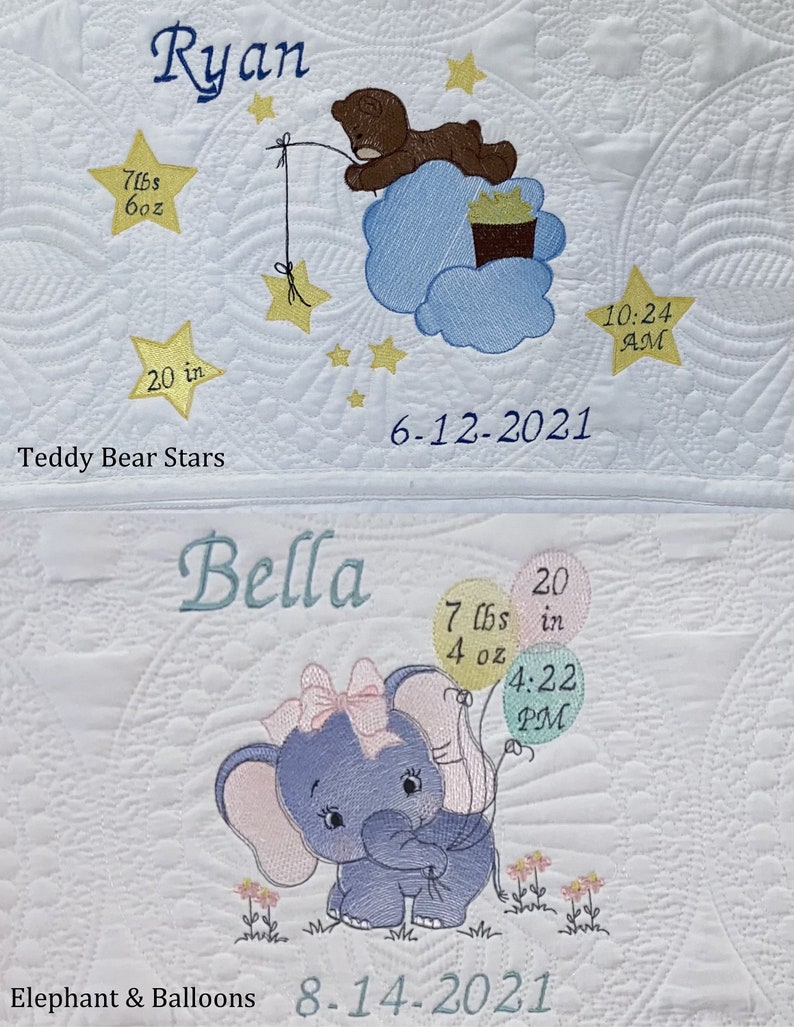 Personalized Baby Blanket Quilt Custom Baby Blanket Etsy