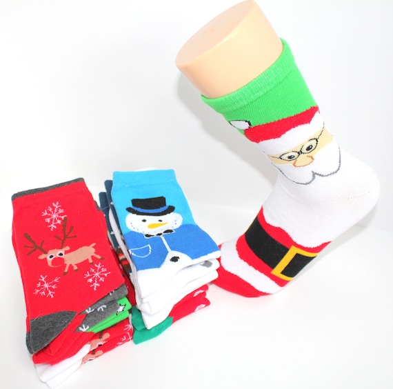 Holiday Socks Crazy Socks Christmas Xmas Women Soft Cute Socks