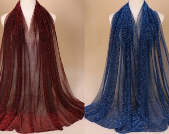 Bufanda de seda envuelto seda chal bufandas novia shawl wrap Ombre mujeres novia lujosa mujeres bufanda