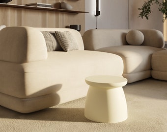 Japandi Style Coffee Table: Terracotta Low Table, Earth5 Design