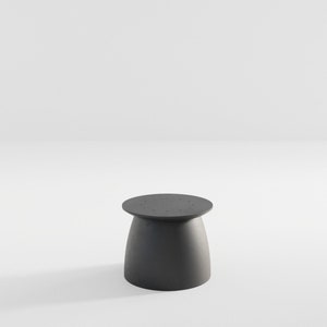 Kopar Earth 5 coffee table base / Japandi style / black / easy to mount any tabletop / round / one leg / single base image 1