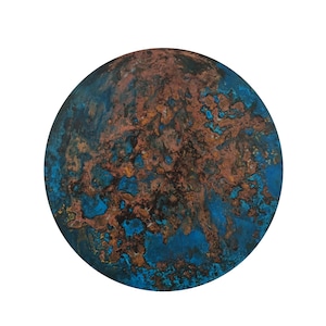 Kopar Round Aged Copper Tabletop d50