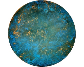 Kopar Round Aged Copper Tabletop d98