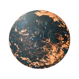 Kopar Round Aged Brass Tabletop d48