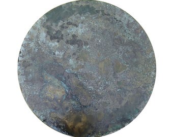 Kopar Round Aged BrassTabletop d69 / liquid brass