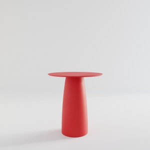 Antracit runt matbord: Japandi-stil, enkelben (D69cm/H74cm) bild 7
