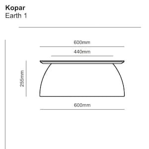 Kopar. beige colour coffee table bases set / japandi design / round bases / many tabletops can be mounted / many colours available / image 4