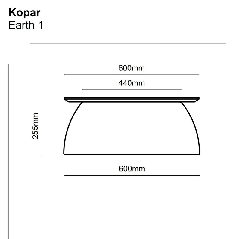 Kopar. beige colour coffee table bases set / japandi design / round bases / many tabletops can be mounted / many colours available / image 4