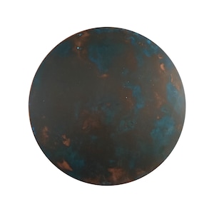Kopar Round Aged Liquid Copper Tabletop d50