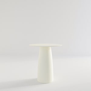 Antracit runt matbord: Japandi-stil, enkelben (D69cm/H74cm) bild 6