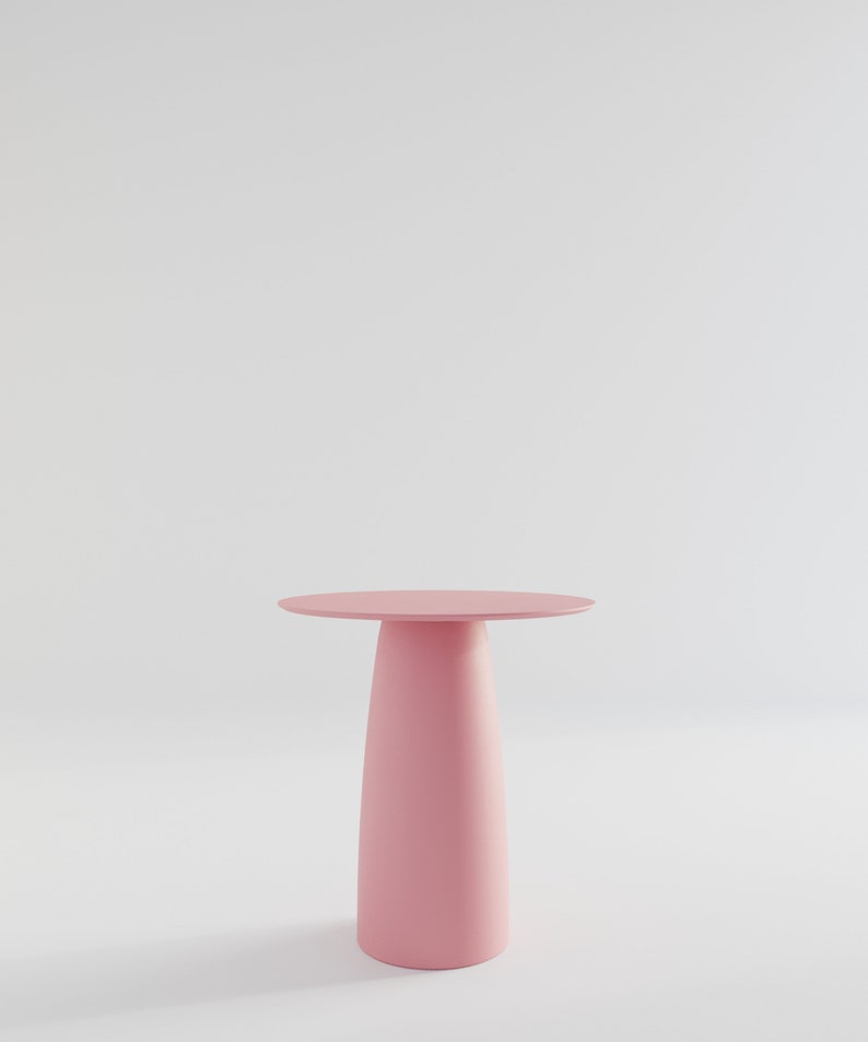 Kopar Round Red color Dining Table d690mm image 10