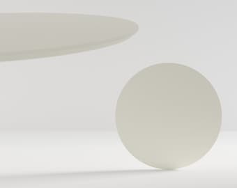 Beige colour tabletop / Any color available / sizes d49cm d69cm d85cm d98cm / mdf  / japandi / wabi sabi / top coat Varnish / beige taupe /